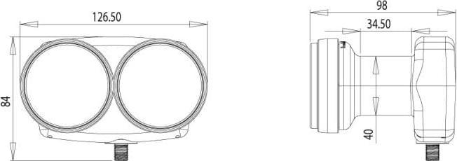 Image du produit inverto Monobloc simple 6 (LNB Single, 40mm)