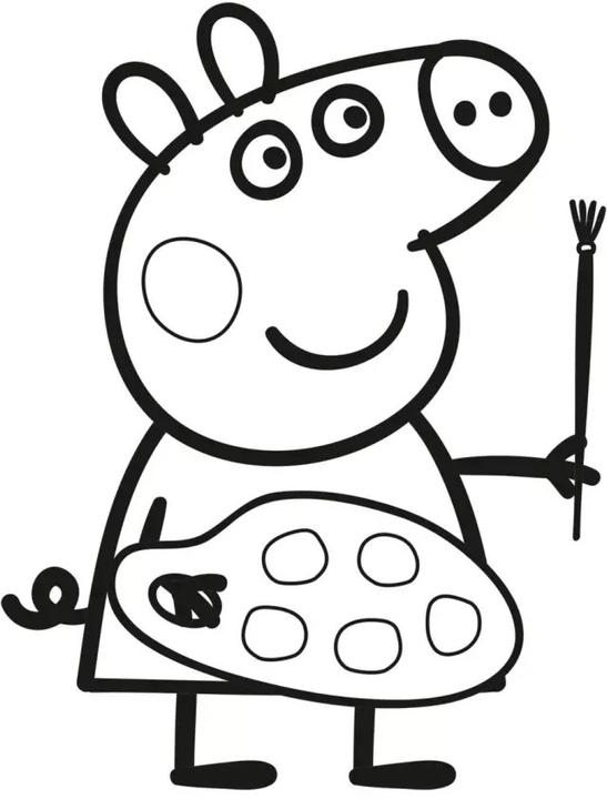 Actual product image Peppa: My great colouring block