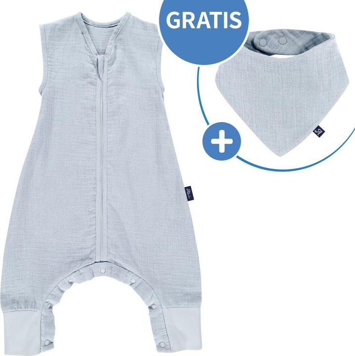 Produktbild Alvi Schlafsäcke Sommer-Schlafsack mit Füssen Musselin / Sleep-Overall (90 cm)