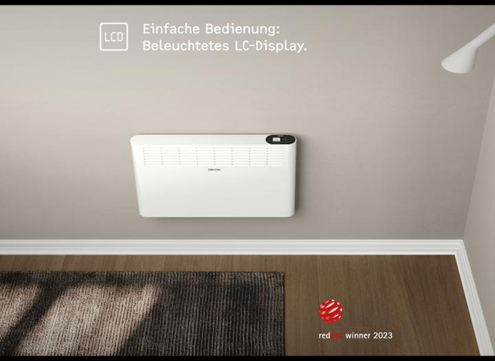 Actual product image Stiebel Eltron CNS 2000 Plus LCD, 2.0 kW wall convector for approx. 25 m², TÜV tested (2000 W)