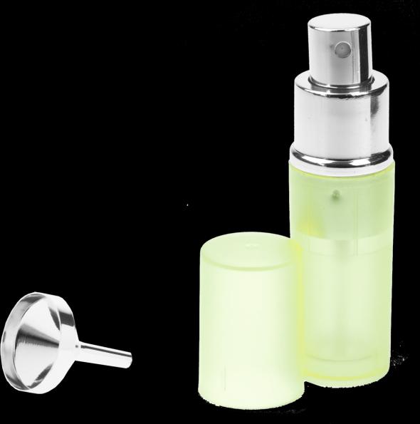 Produktbild Taschenzerstäuber transparent grün für 8 ml + Trichter silber in Geschenkpackung (8 ml)