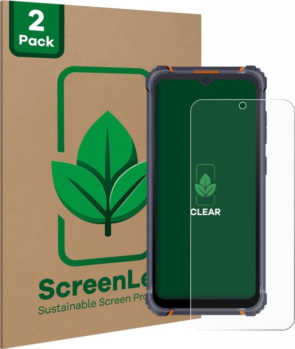 Image du produit ScreenLeaf Film de protection d'écran, Protection d'écran Écologique, Clear, Anti-Rayures (2 pièce(s), Hotwav W10 Pro)