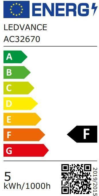Energie-Label Osram Led Star R80 (E27, 4.30 W, 350 lm, 1 x, F)