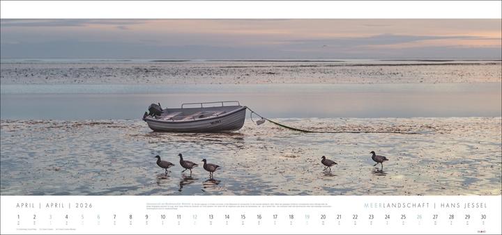 Actual product image Meerlandschaft Kalender 2026 - Hans Jessel (Hardcover, German)