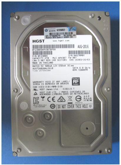 HPE HDD 2TB 6G 7.2K LFF SATA MDL (2 TB, 2.5")