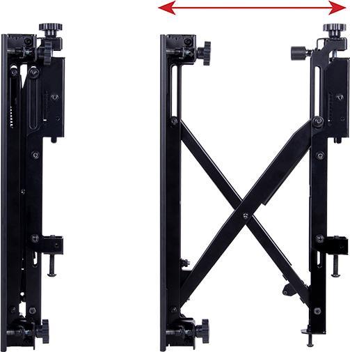 Produktbild b-tech BT8390-VESA400MAP - Schnittstellen-Adapterarm - Schwarz - 50 kg - Schiene - 165 (Wand, 70", 50 kg)