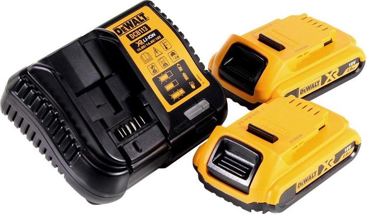 Produktbild DeWalt DCR 027 D2 Akku Radio DAB+ 10,8-18,0 V + 2x Akku 2,0 Ah + Ladegerät (DAB+, FM, Bluetooth)