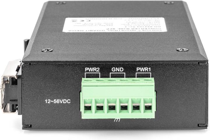 Produktbild Digitus 10/100/1000 Base-TX to 1000 Base-FX Industrial Media Converter (2 Ports)