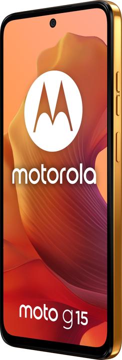 Image du produit Motorola Moto G15 (128 Go, Orange soleil levant, 6.72", Double SIM, 50 Mpx, 4G)