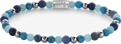 Rebel Rose - Blue Summer Vibes II Beaded Bracelet RR-40054-S - Dimension: 17.5 cm - M (17.50 cm)
