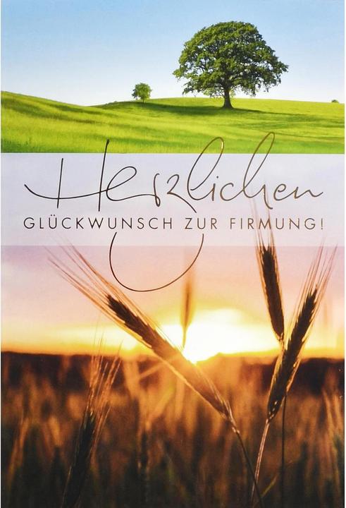 Produktbild ABC Glückwunschkarte B6 Herzlichen Glückwunsch zur Firmung (1 Stk.)