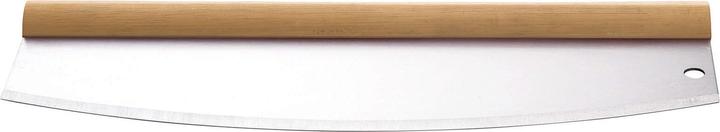 Actual product image All'Grill Stainless steel pizza cutter weighing knife with wooden handle