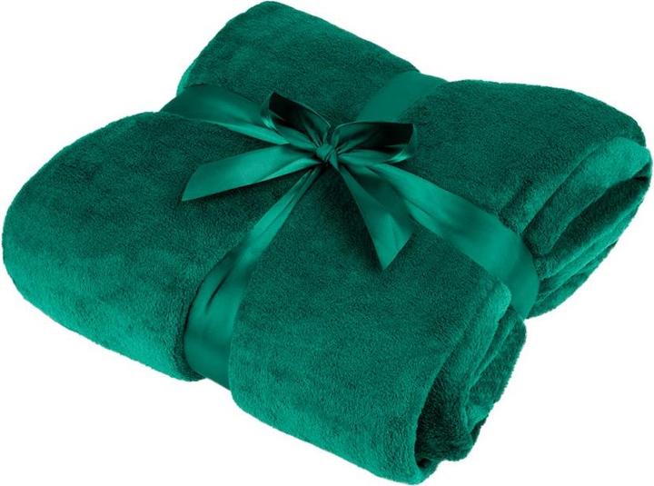Produktbild Teesa Fleece blanket 200x220 cm - green (200 x 220 cm)