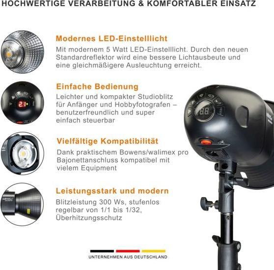 Image du produit Walimex pro Newcomer 300 II Set Single (300 W, Set)