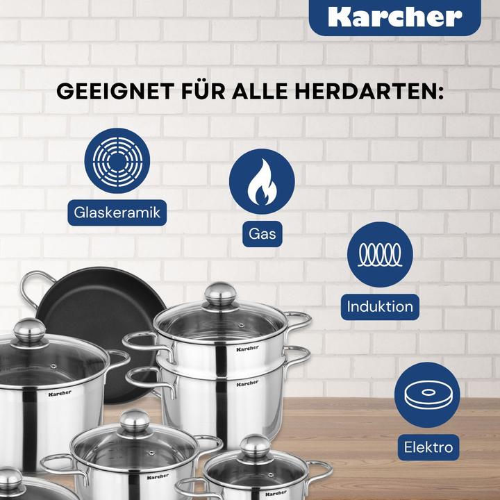 Produktbild Karcher Jette (Pfannenset + Topfset, Edelstahl)