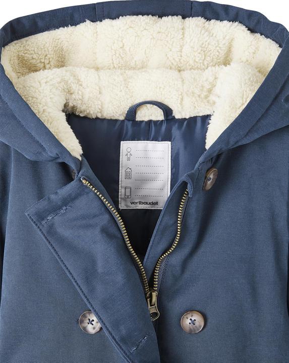 Actual product image Vertbaudet Girls' winter jacket with hood, recycled polyester padding (140)