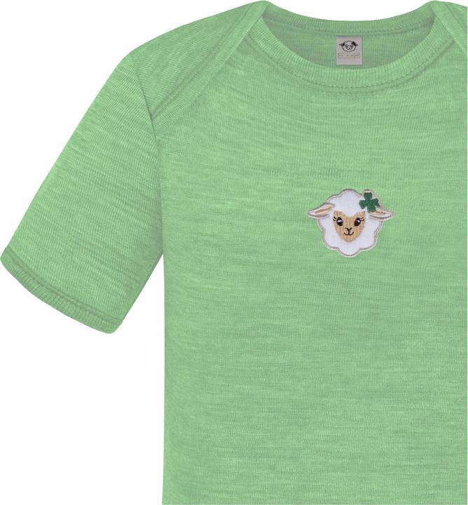 Actual product image Normani Set of 2 baby merino bodysuit short sleeves "Tauranga" - 9293 (80)