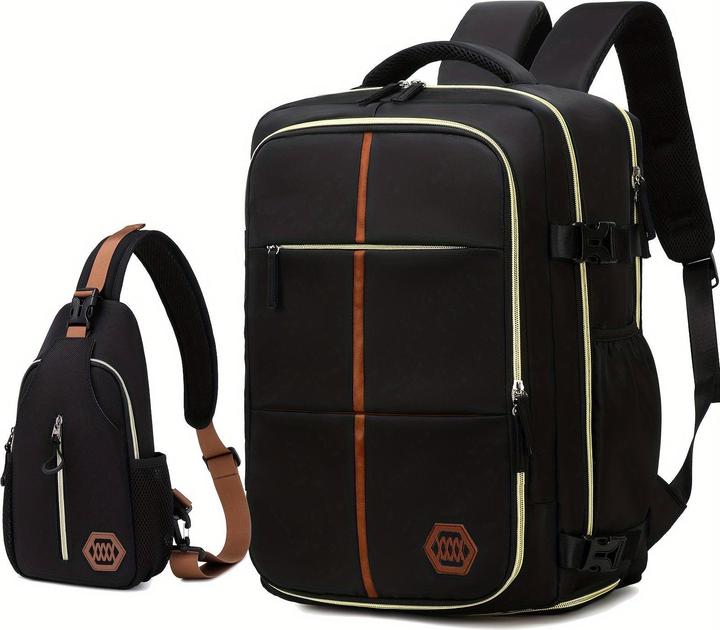 Image du produit Only-Bags.Store Sac à dos de voyage multifonctionnel, sac d'école pour ordinateur portable avec approbation de la