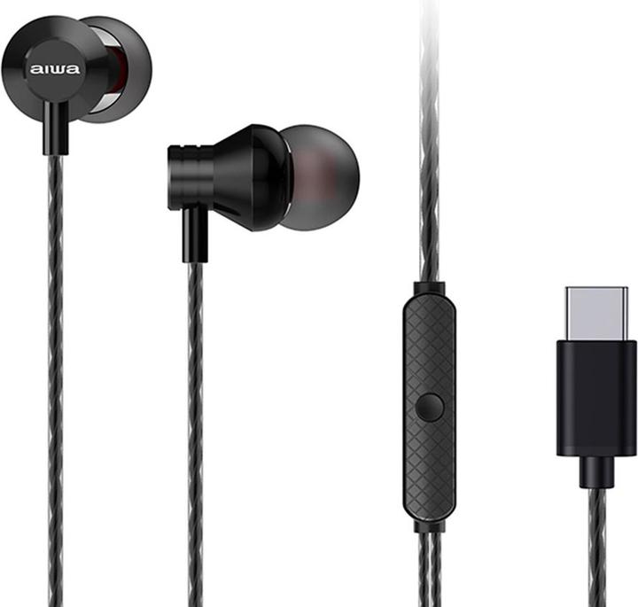 Produktbild Aiwa Headphones USB-C Estm-50 Black (Kabelgebunden)
