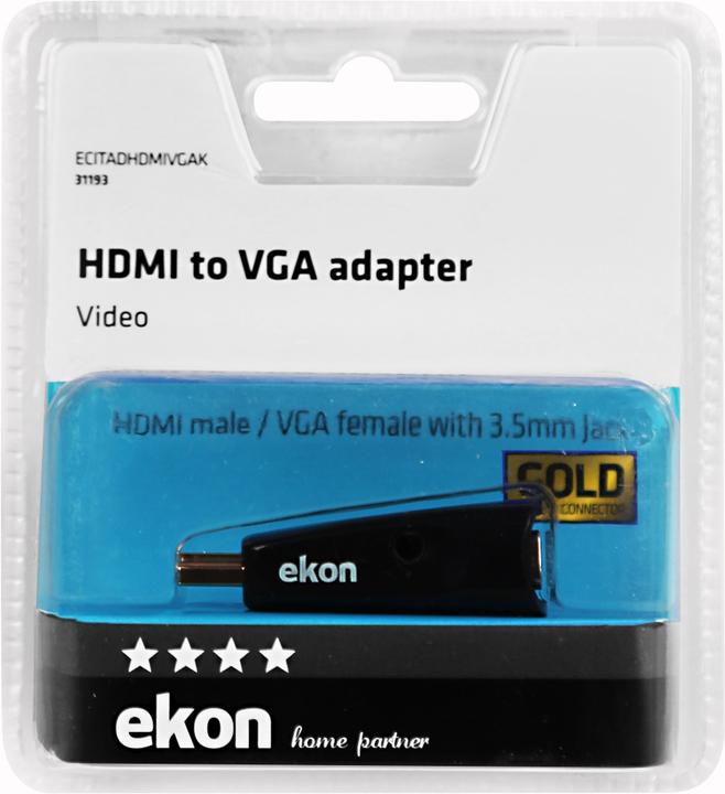 Produktbild Ekon 3.5mm Klinke| HDMI (Typ A) — VGA (HDMI)