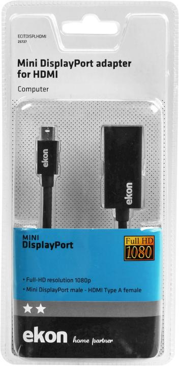 Produktbild Ekon Mini DisplayPort — HDMI (Typ A) (Mini DP, HDMI, 47 cm)