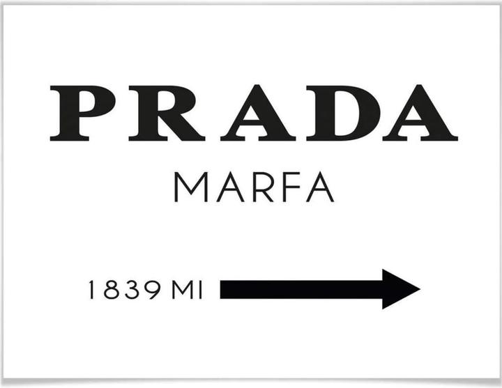 Immagine prodotto Trenddeko Poster Prada Marfa 100 x 80 cm, carta (100 x 80 cm)