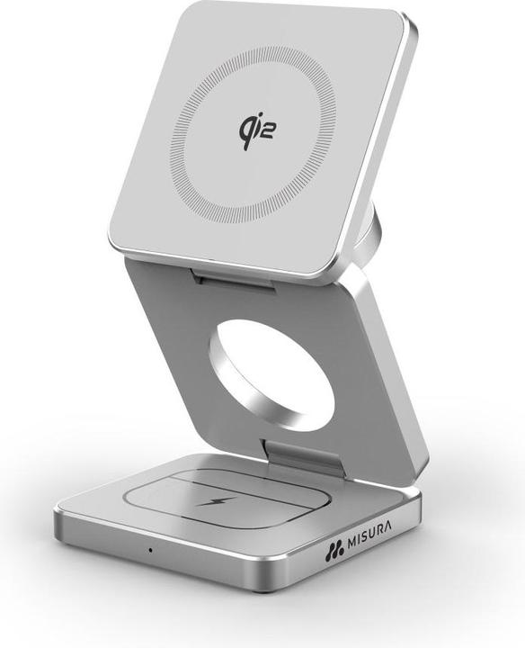 Image du produit Misura MH08 Pro - Chargeur sans fil Qi2 pliable 3 en 1 - BLACK