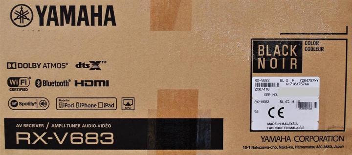 Image du produit Yamaha Rx-V683 (7.2 canaux, FM, AM)