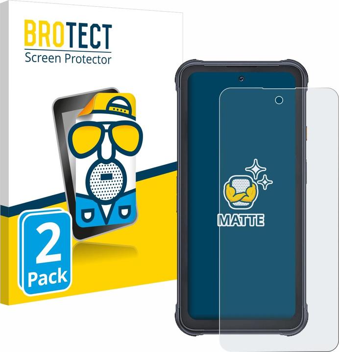 Productafbeelding BROTECT Antireflecterende schermbeschermer mat (2 Stuk, Cubot King Kong 8)