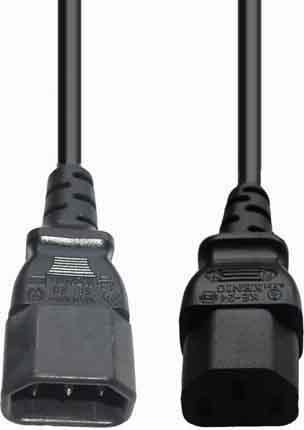 Image du produit E+P SW 15. longueur du câble : 2 m, sexe du connecteur : mâle/femelle, connecteur 1 : coupleur C14 (2 m)