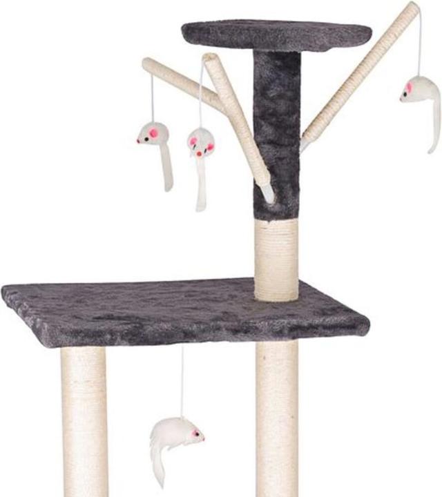Immagine prodotto Pet Toys Albero per gatti con piattaforma panoramica (140 cm, Antracite)