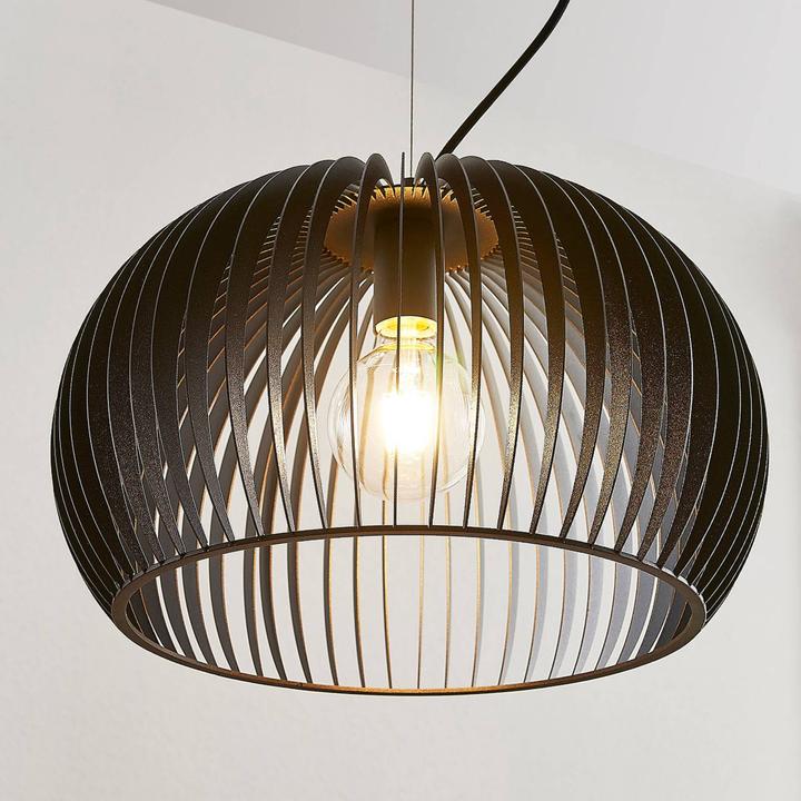 Actual product image Lindby Jusra 1 pendant light Black (E27)