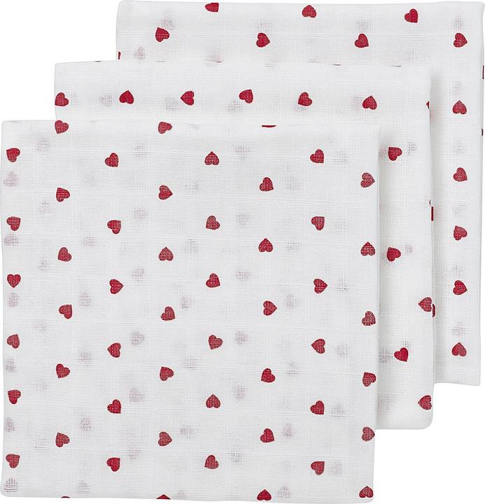 Meyco Sweet Heart musselin mullwindeln - 3er pack (70 cm, 70 cm)