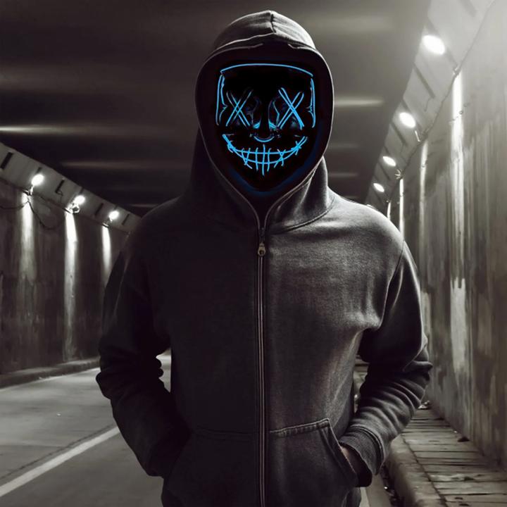 Actual product image NoName LED Horror Mask Red