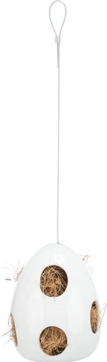 Trixie Nichoir, suspendu, céramique, 10,5 × 10,5 × 15 cm, blanc