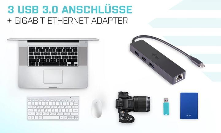 Produktbild i-tec C31gl3slim (USB-C, 4 Ports)