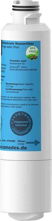 Actual product image Flickbee Premium water filter for Samsung refrigerator replaces Samsung® filter DA29-00020B, DA29-00020A