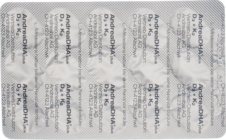 Nährwerte und Zutaten Andreabal plus Omega-3 Vitamin D3 + Vitamin K2 (60 Stück, Kapseln, 500 g)