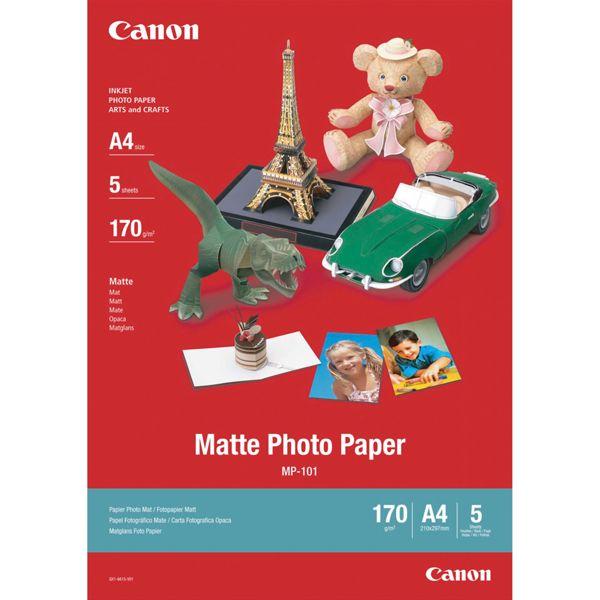 Actual product image Canon MP-101, Mat Photo, 5 sheets (170 g/m², A4, 5 x)