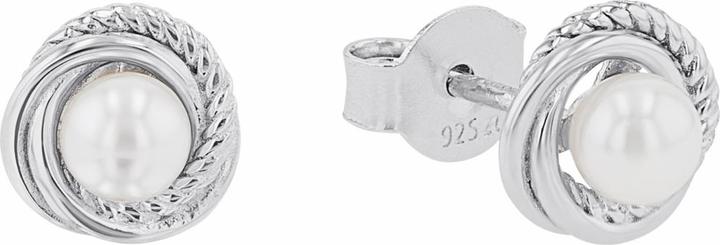 Actual product image Amor ear jewellery for women, 925 Sterling silver, shell pearl (Silver 925)