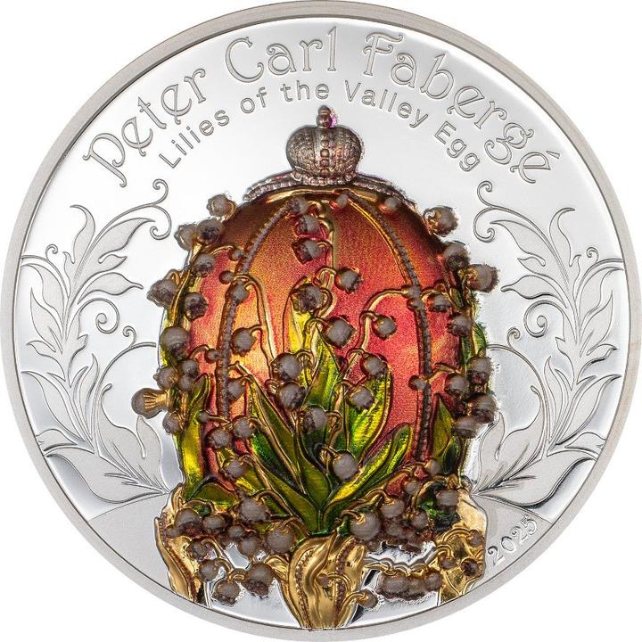 CIT Coin Invest Silber Fabergé - Lilies of the Valley 2 oz PP - High Relief 2025 (999.90, 2025)