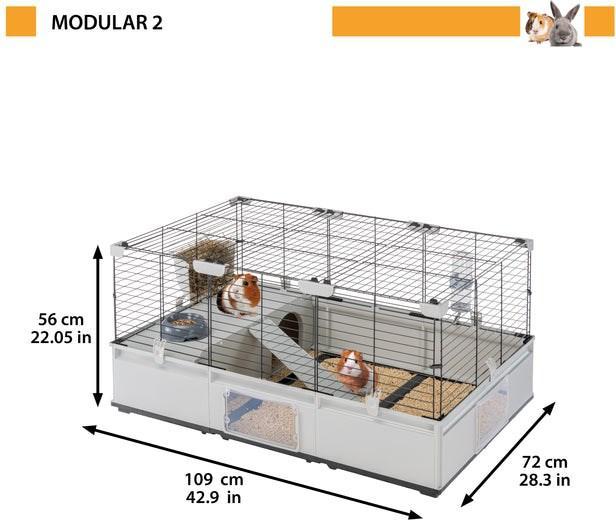 Immagine prodotto Ferplast GABBIA MODULARE 2 109x72x56 cm