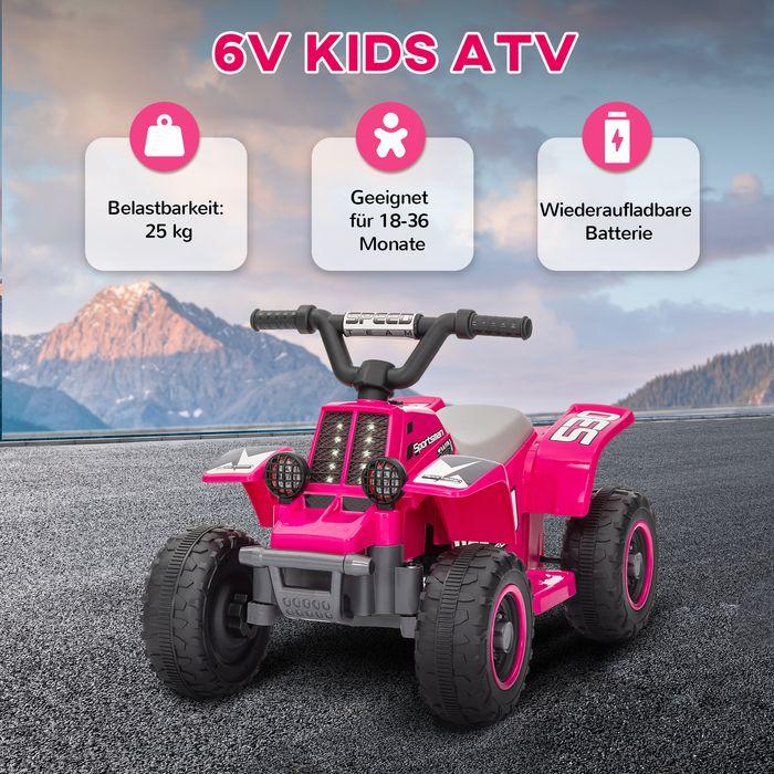 Immagine prodotto Swisshandel24 Kinder Elektro-Quad Elektro Kinderquad mit Vorwärts-und Rückwärtsfunktion Rosa