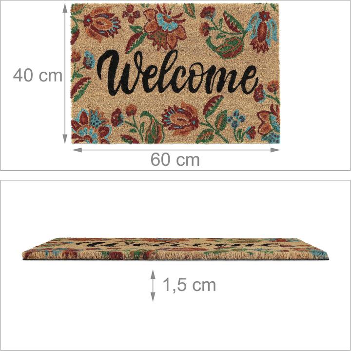 Actual product image Relaxdays Doormat (60 x 40 x 1.5 cm)