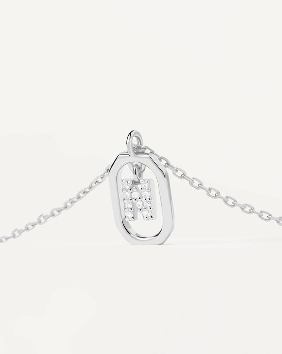 Produktbild Pd Paola PDPAOLA - PÅ¯vabnÃ½ stÅ™Ã­brnÃ½ nÃ¡hrdelnÃ­k pÃ­smeno "N" LETTERS CO02-525-U (Å™etÃ­zek. pÅ™Ã­vÄ›sek (925er Silber, 50 cm)