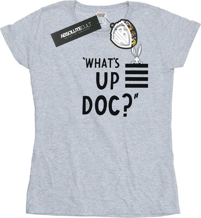 Actual product image Looney Tunes Womens/Ladies Bugs Bunny What's Up Doc Stripes Cotton T-Shirt (M)