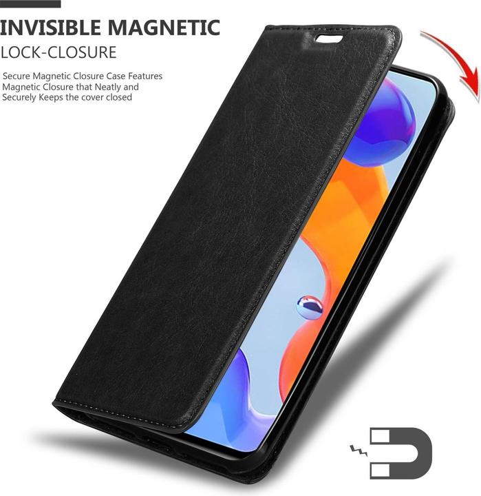 Produktbild Cadorabo Hülle für Xiaomi RedMi NOTE 11 PRO 4G / 5G im Book Invis. Magnet Style (Xiaomi Redmi Note 11 Pro 5G, Xiaomi Redmi Note 11 Pro)