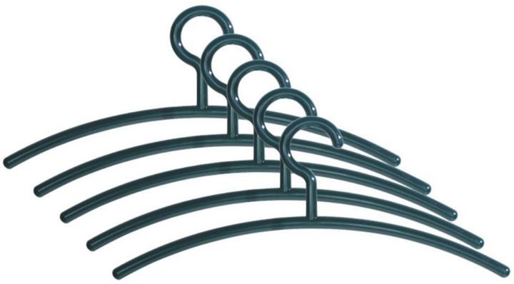 Produktbild Kerkmann 5 Kunststoff Kleiderbügel schwarz (5 x)