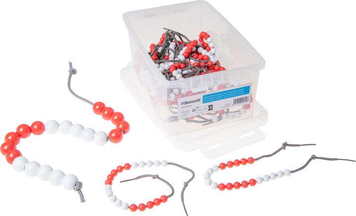 Produktbild Betzold 28 Rechenketten, 1 Demokette jeweils 5 rot/5 weiss/5 rot/5 weiss