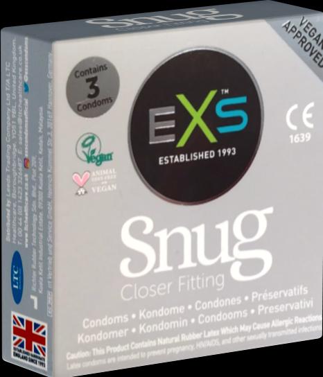 Produktbild EXS Kleinpackung «Snug» Closer Fitting, 3 extra kleine Kondome für einen festeren Sitz (3 Stk.)